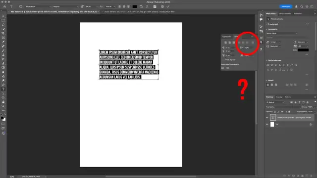 Justowanie tekstu w Photoshopie: Rozwiąż problem "rzek" i błędów