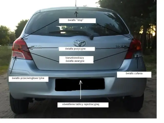 Światła cofania w Toyocie Yaris: ile jest i jak działają?