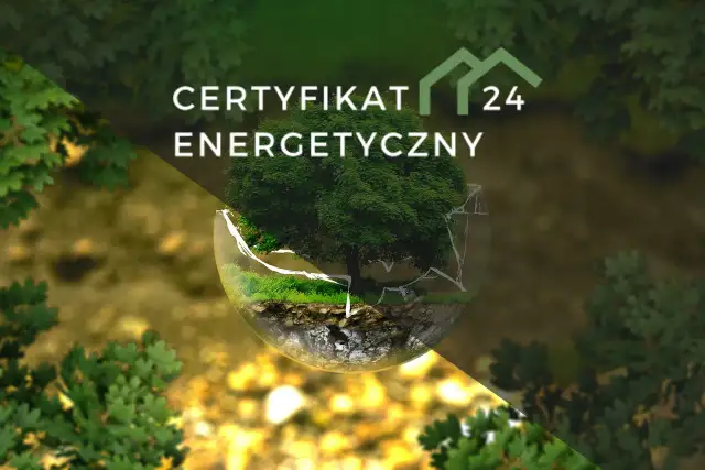 Zielony certyfikat energetyczny przy sprzedaży mieszkania. Drzewo w szklanej kuli symbolizuje ekologiczne podejście.