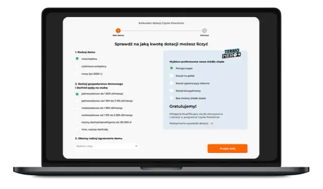 Jak obliczyć dofinansowanie z kredytu czyste powietrze kalkulator?