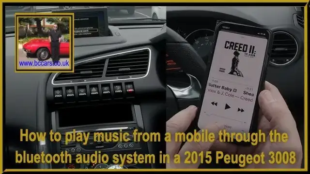 Peugeot 3008: Połącz telefon Bluetooth krok po kroku