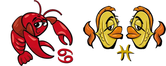 Zgodność znaków zodiaku Ryby i Rak - miłość i przyjaźń