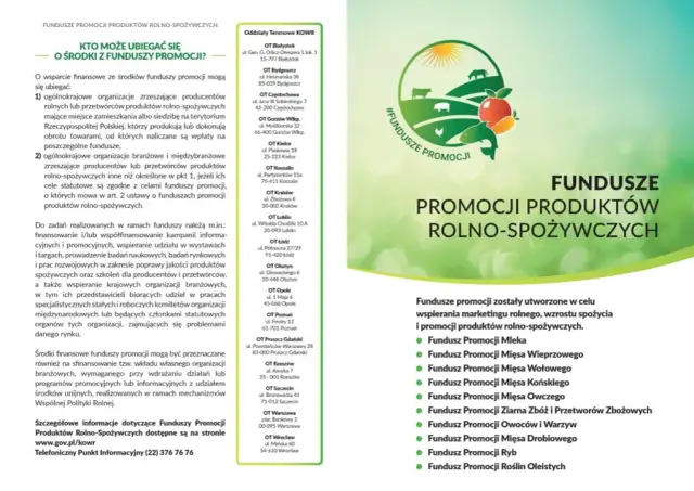 Kto płaci na fundusz promocji produktów rolno spożywczych i dlaczego?