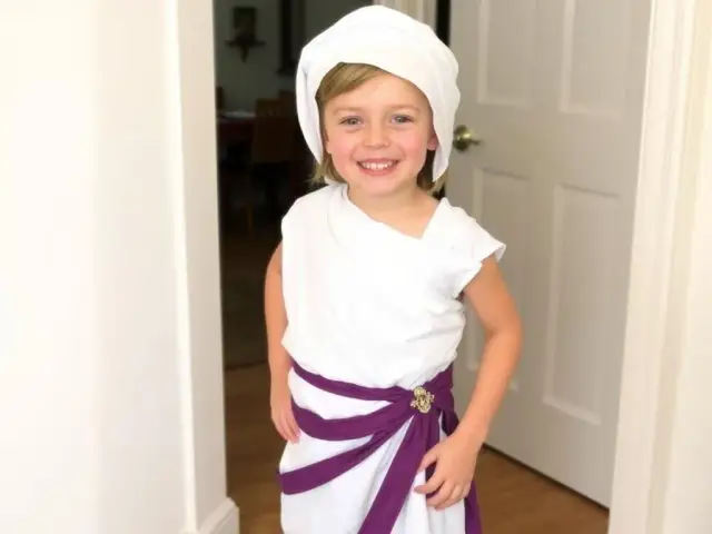 Jak zrobić strój bogini greckiej dla dzieci – proste kroki i materiały