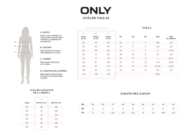 Talla 32 de pantalón mujer: ¿XXS o L? Guía definitiva