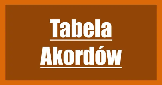 Tabela chwytów gitarowych PDF - darmowe źródła do nauki gry na gitarze