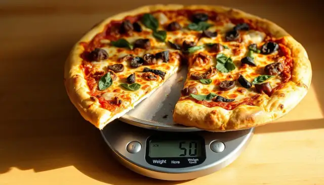 Ile waży pizza 30 cm? Zaskakujące różnice w wadze i kaloriach