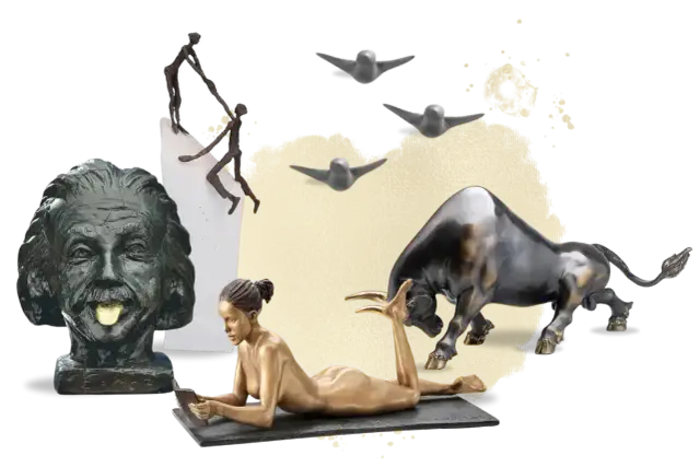 Große Skulptur Wohnzimmer: Perfektes Statement-Kunstwerk finden