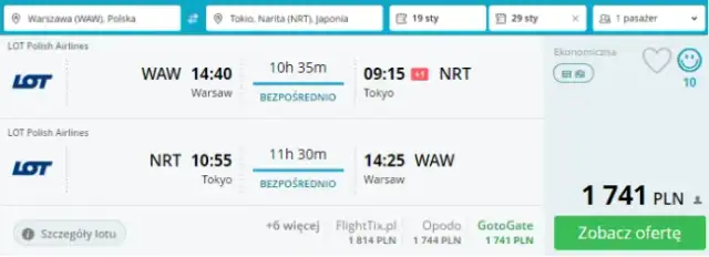 Ile kosztuje lot do Japonii z Polski? Ceny, które Cię zaskoczą