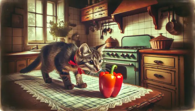 Czy kot może jeść paprykę? Słodka z umiarem, ostra zakazana!