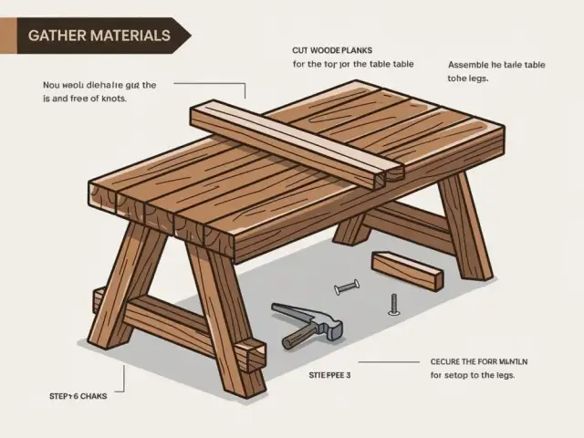 Jak zrobić stół ogrodowy z desek? Przewodnik DIY krok po kroku