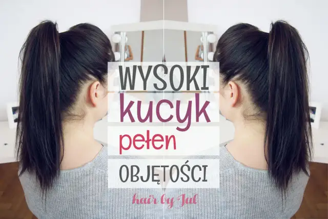 Wysoki kucyk pełen objętości, idealny na co dzień.