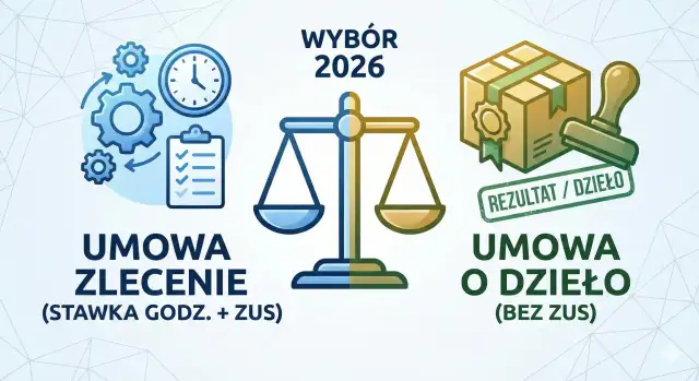 Umowa o dzieło: Podatek, koszty, ZUS kompletny przewodnik 2026