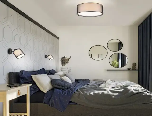 Tu lámpara de techo perfecta: estilo, luz y tamaño ideal para tu dormitorio.