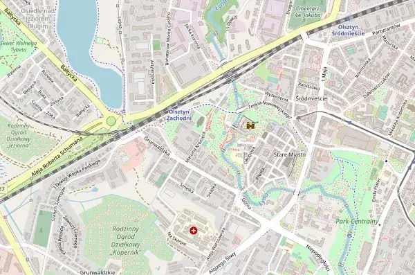 Mapa osiedla Generałów w Olsztynie – znajdź kluczowe miejsca i usługi