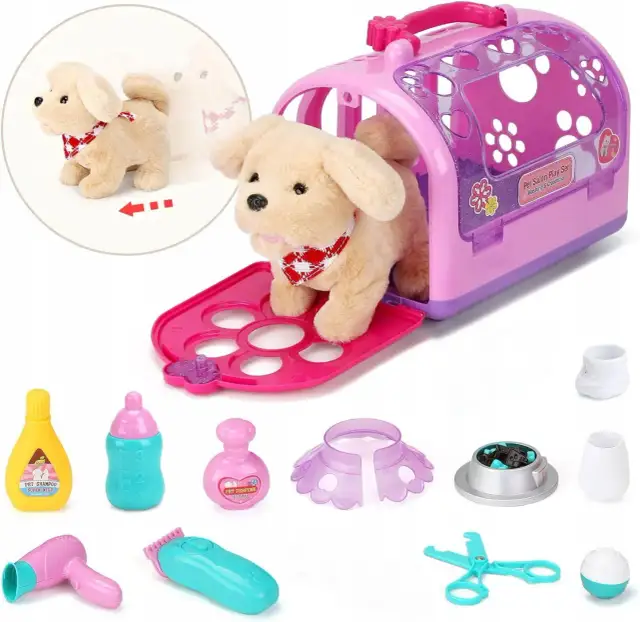 Piesek w klatce zabawka – idealny towarzysz zabaw dla dzieci