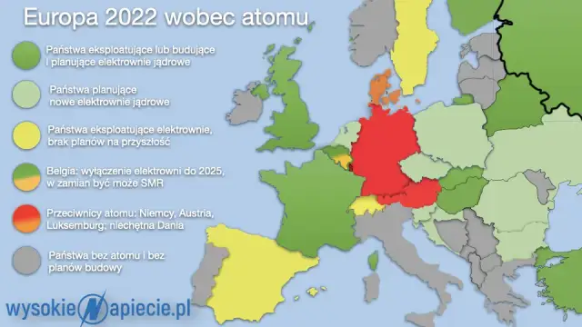 Atomowa mapa Europy: Ile reaktorów? Plany i polski atom
