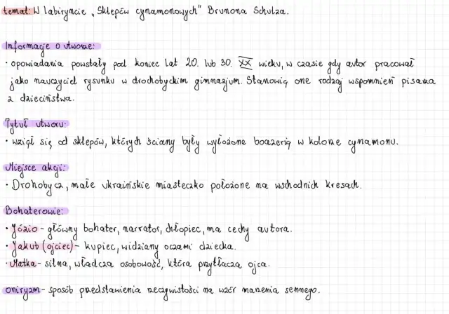 Sklepy cynamonowe – jaka epoka? Odkryj ich literacki kontekst