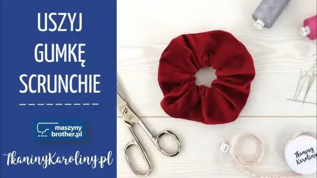 Uszyj gumkę scrunchie: Prosty poradnik DIY krok po kroku