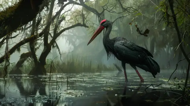 Bocian czarny - rzadki gatunek, którego warto poznać bliżej