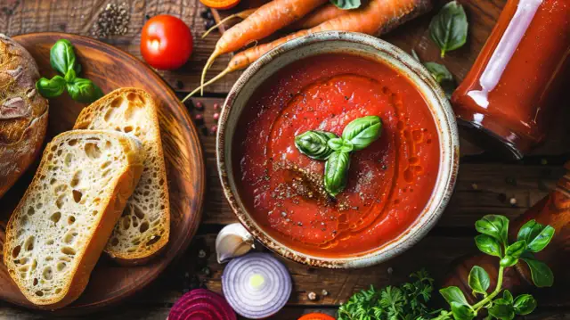 Szybki barszcz czerwony z butelki lub domowy wegetariański - przepis