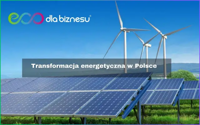 Panele słoneczne i wiatraki symbolizują transformację energetyczną w Polsce, kluczową dla polityki klimatycznej 2050.