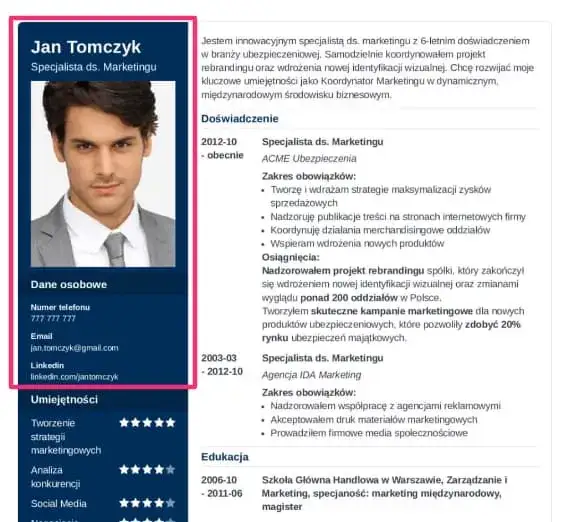Nagłówek w CV: Jak napisać, by rekruter kliknął? Przykłady!