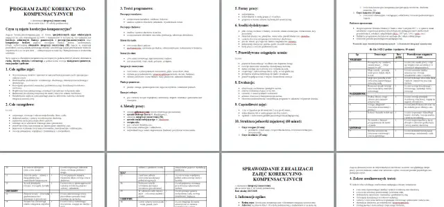 Tematy do dziennika zajęć korekcyjno-kompensacyjnych, które naprawdę działają