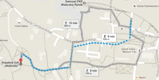 Autobus 304: Rozkład, Bilety, Trasa do Kopalni Soli