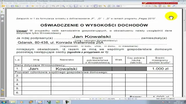 Oświadczenie o dochodach: jak wypełnić bez błędów?