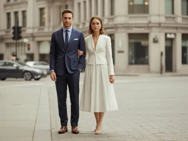 Zimowy ślub cywilny: stylizacje Panny Młodej, Pana Młodego i gości