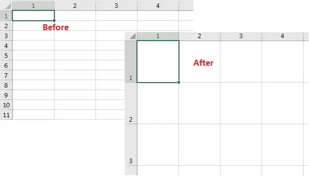 Komórki w excelu będą idealnie kwadratowe - szybki sposób na równą siatkę