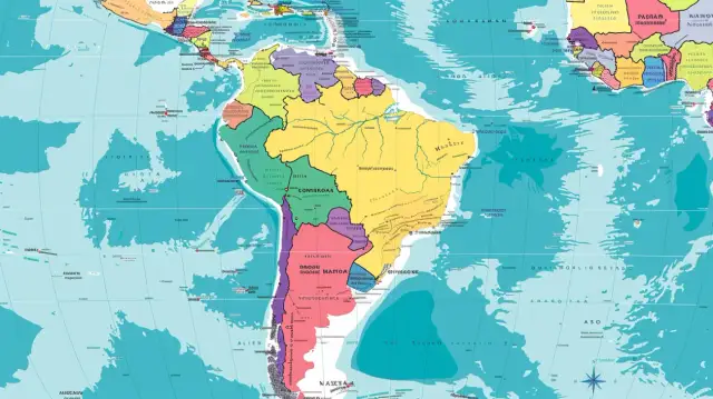 Mapa Ameryki Południowej: Geografia kontynentu.