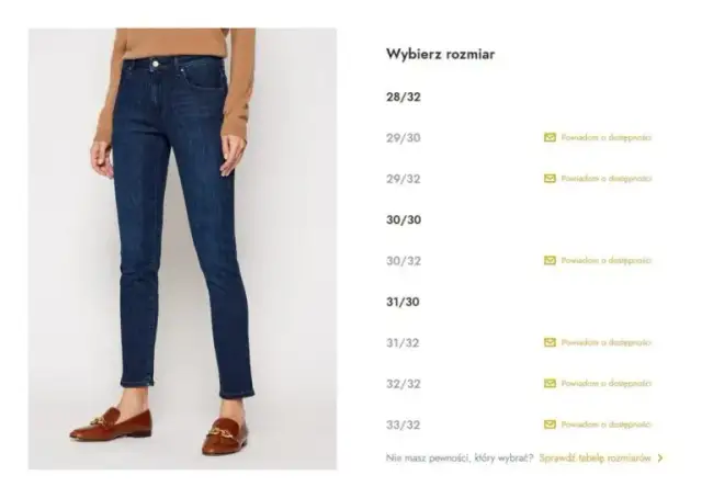 Spodnie damskie 31 - jaki to rozmiar? Jak uniknąć pomyłek przy zakupie