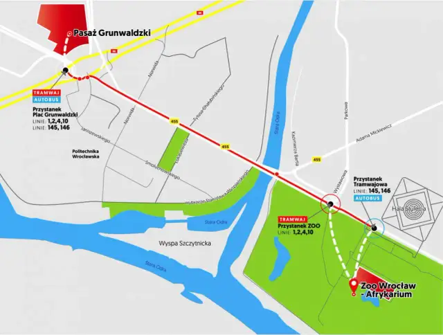 Polbus Pasaż Grunwaldzki: Precyzyjna lokalizacja i dojazd bez stresu