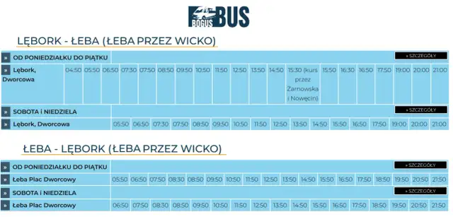 Lębork: Skąd odjeżdża Boguś Bus? Przystanki i aktualny rozkład