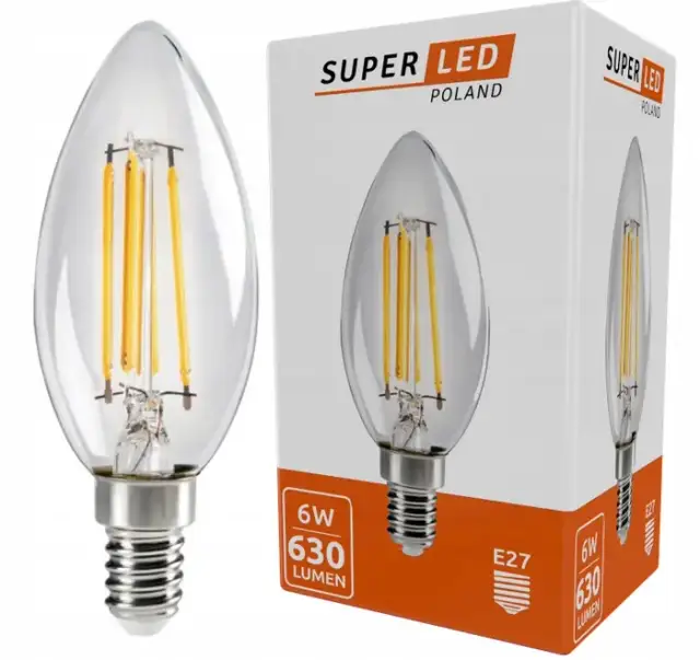 Żarówka LED E14 filament – eleganckie i energooszczędne oświetlenie do wnętrz