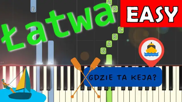 Nuty "Gdzie ta keja" na pianino: darmowe i płatne wersje