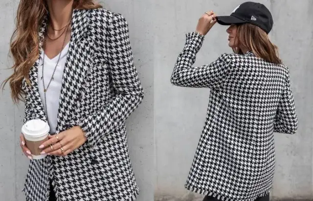 Jaką bluzkę do marynarki w kratę wybrać, by uniknąć modowych wpadek?