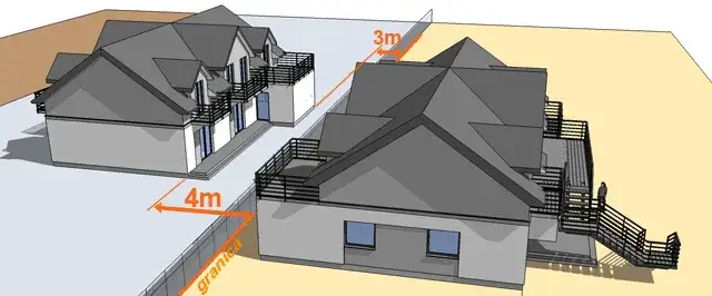 Czy mogę wykorzystać ścianę budynku sąsiada w granicy bez zgody?