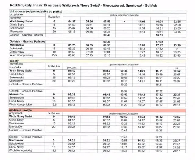 Rozkład jazdy linii 15: Jak szybko znaleźć właściwy dla siebie?