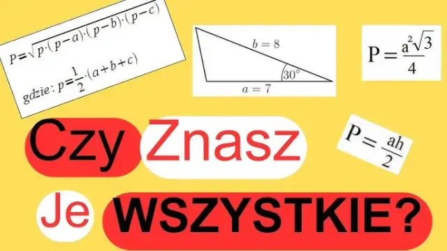 Pole trójkąta bez wysokości? 3 metody, które musisz znać!