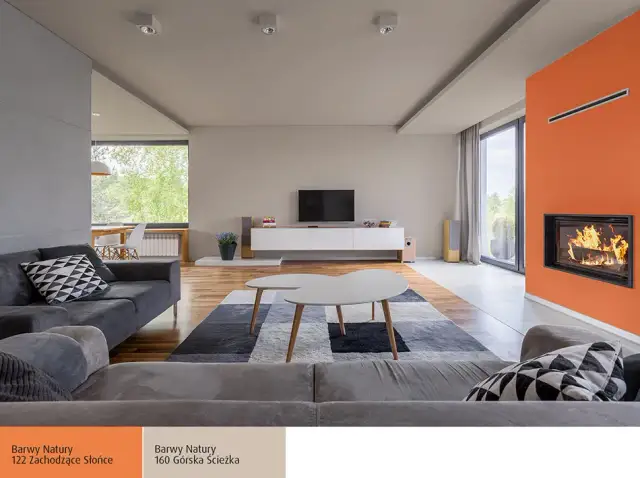 Jaki kolor pomalować salon z kominkiem, by stworzyć przytulną atmosferę?