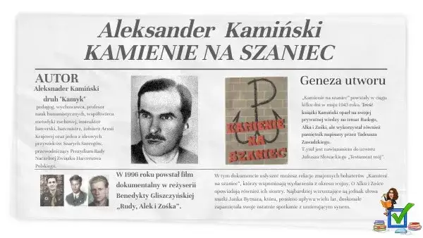Autor książki kamienie na szaniec - Aleksander Kamiński i jego dziedzictwo