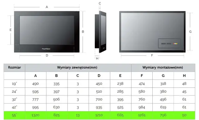 Jakie wymiary ma telewizor 55 calowy? Zaskakujące różnice w rozmiarach!