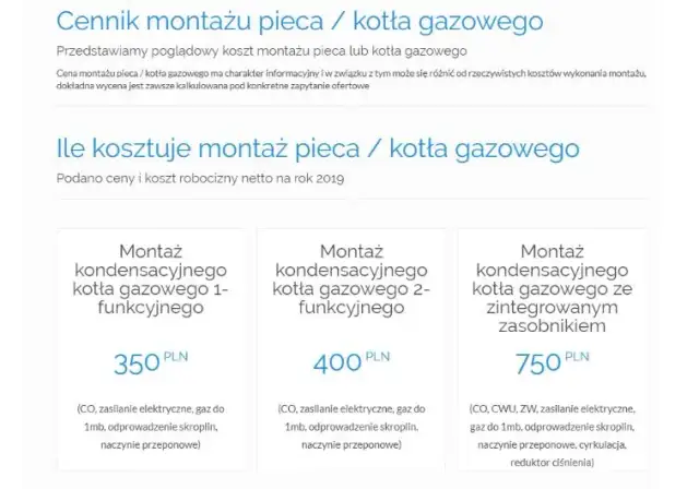 Kocioł Gazowy Cena - Montaż i Koszty Przyłącza Gazowego oraz Cena Kotle Gazowego