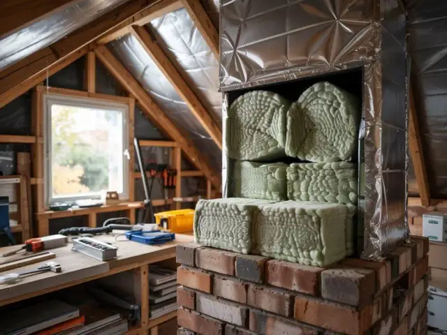 Skuteczne sposoby ocieplenia komina na strychu - materiały i metody izolacji