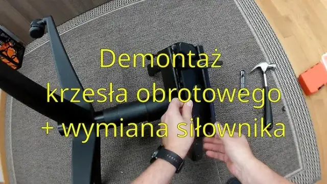 Zapieczony siłownik? Rozłóż krzesło obrotowe jak ekspert!