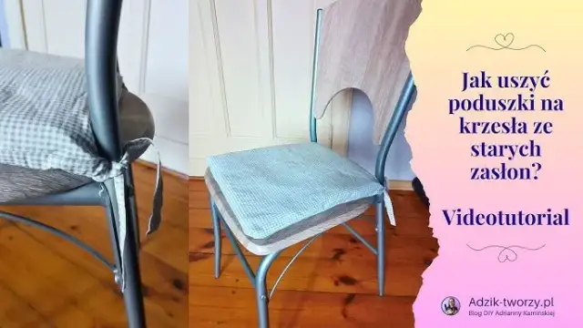 Uszyj pokrowiec na siedzisko krzesła: Proste DIY krok po kroku