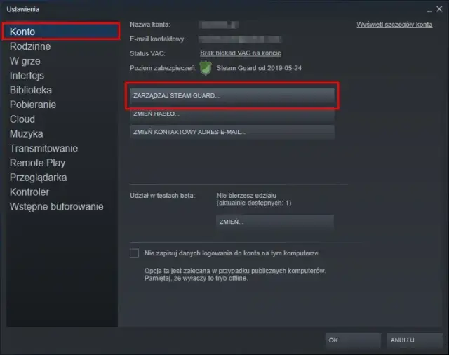 Jak wylogować się ze wszystkich urządzeń Steam i zabezpieczyć konto